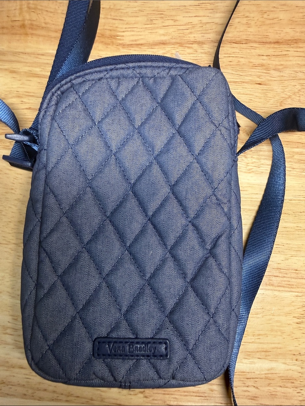 Vera Bradley Quilted Denim-Blue Crossbody Belt Bag
